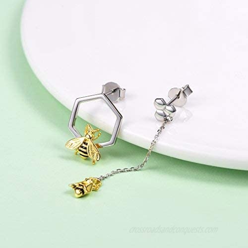 925 Silver Cute Pig/Panda Bear/Dog/Cat Earrings Stud Solid Sterling Jewelry Kiss me Hug Me 3D Kitten Earring