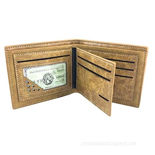 ASLNSONG Leather Bifold Short Wallet With Coin Pocket Cartoon Casual Short Wallet Fan Accessory For Boys And Girls