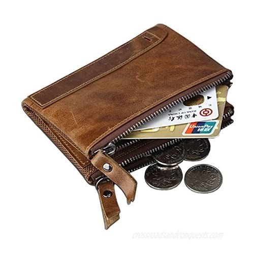 Baellerry Women RFID Blocking Wallet Small Vintage Cowhide Leather Wallet For Women