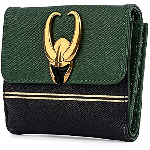 Loungefly Marvel Loki Hardware Wallet with Zip Coin Pouch