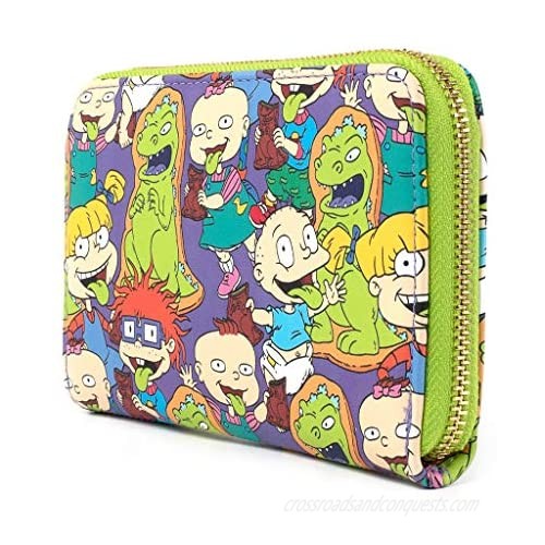 Loungefly Nickelodeon Rugrats Reptar Bar All Over Print Zip Around Wallet