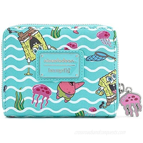 Loungefly x Nickelodeon Spongebob Jelly Fishing Zip-Around Wallet