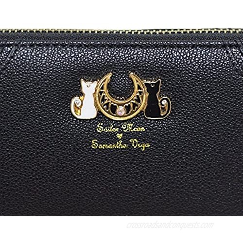 Sailor Moon 20th Anniversary Luna Bag Purse Wallet Black One Size