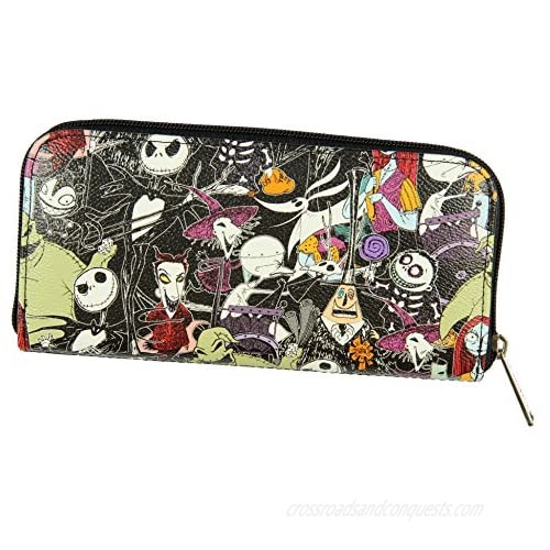The Nightmare Before Christmas Allover Print Character Zip Around Wallet