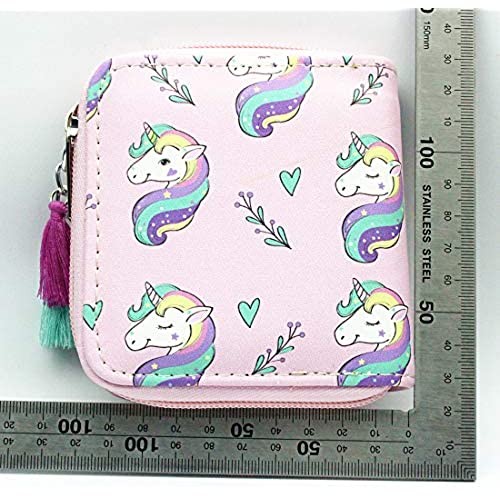 Timlee Cute Rainbow Unicorn Design Short Wallets (unicorn E)
