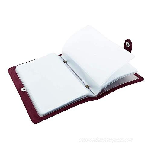 5 Leather Card Holder | Fits 20 Cards | Perfect for Your Favorite Holy Cards | 20 Protective Sleeves | Christian Home Goods