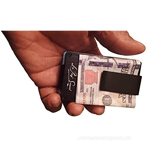 Best 2021 Anti-ID Theft Gift Carbon Fiber Front Pocket Thin Wallet for 2021 new years birthdays Money Clip Carbon fiber credit card holder with Stylist appearance