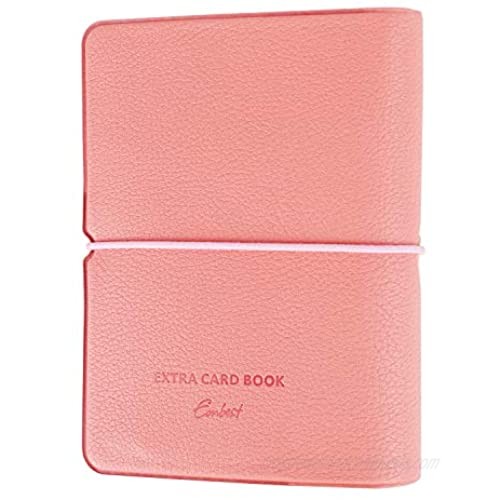 Business Credit Card Holder Case Wallet Purse Men Women PU Leather Practical Card Carry-on Bag Extra Card Book for 30 Cards with Index Cards for Easily Search