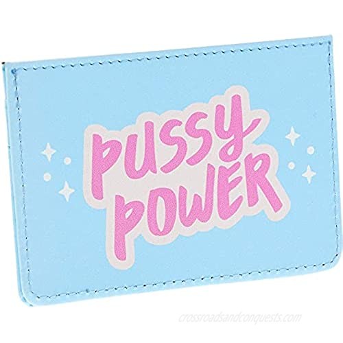 Card Holders for Women Girl Power (4.25 x 2.8 in 3 Pack)