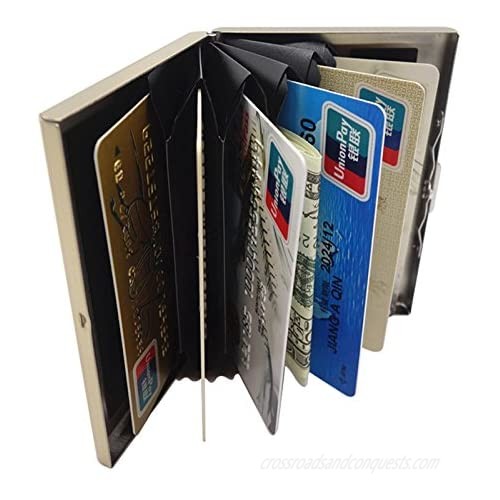 Credit Card ID Holder Slim Money Travel Wallet Men Stainless Steel RFID Blocking