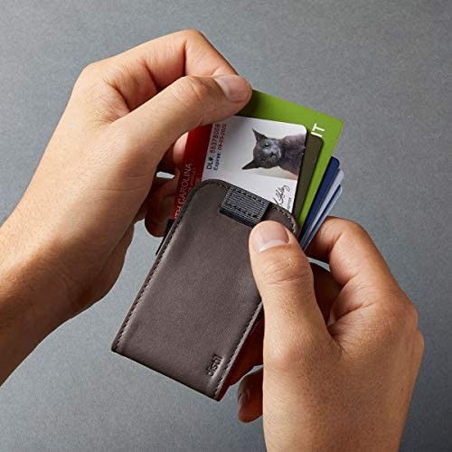 Distil Union Wally Micro - Premium Leather Minimalist Slim Wallet and Card Holder