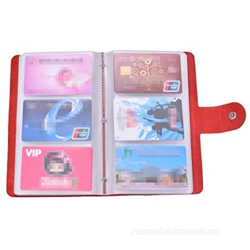 Easyoulife Genuine Leather Credit/Business Card Holder Case Wallet 90 Card Slots