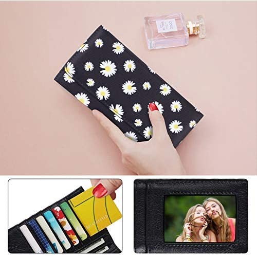 HAWEE Card Wallet for Women Trifold Floral Credit Card Holder Case with Coin Pocket Snap Closure Gifts For Teen Girls