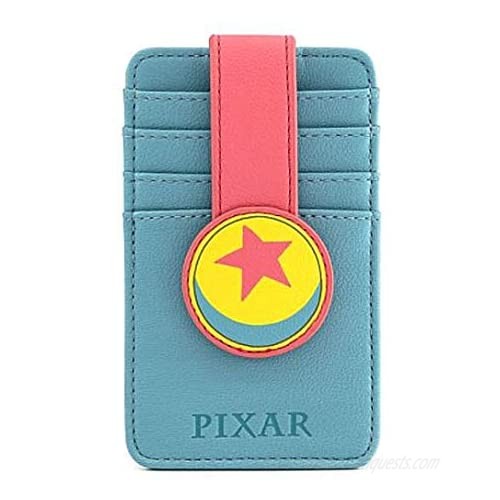 Loungefly x Disney Pixar Up Card Holder Art Inspired Wallet with Up Characters  Vegan Leather  5.25 Inches