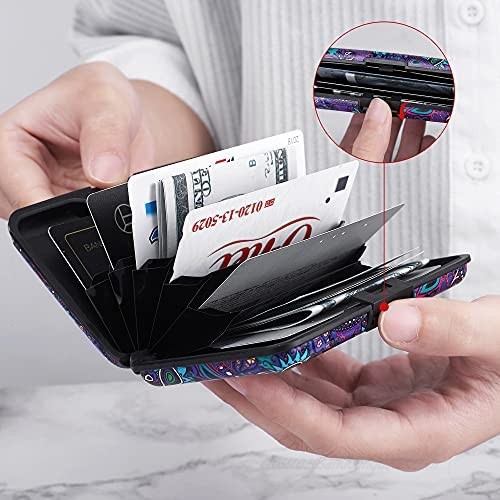 Optomni Credit Card Holder for Women Slim Design Mini RFID Blocking Credit Card Protector Aluminum Business Card Case Metal ID Organizer Wallet for Men Women