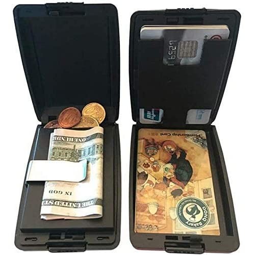 RFID Aluminum Purse Wallet Credit Card Holder Security RFID Blocking Metal Wallet Case Business Card Protector