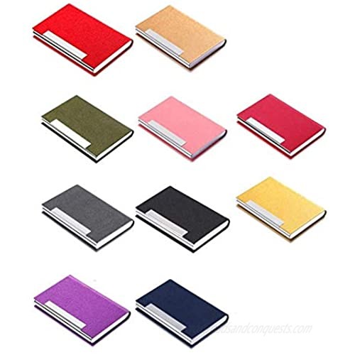 Case Business Card Holder Wallet Credit Card ID Case … (One zise  Red)