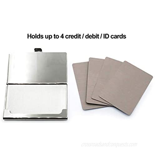 MADDesign Mother of Pearl Business Card Case Holder Mini Wallet Digital Fractal