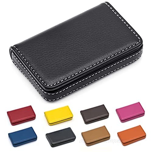 Padike Business Name Card Holder Luxury PU Leather Business Name Card Holder Wallet Credit Card ID Case/Holder for Men & Women - Keep Your Business Cards Clean