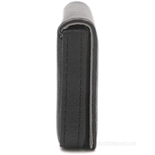 RFID Blocking Wallet - Minimalist Leather Business Credit Card Holder - Black2
