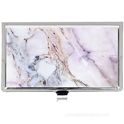 Unique Marble Pattern Style Fashion Design Personlized Stainless Steel Professional Business Card Holder