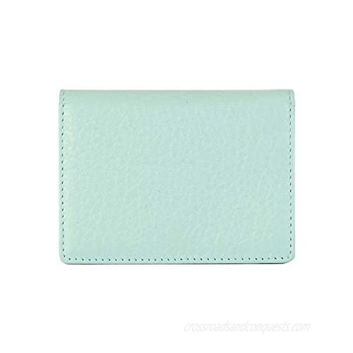 Women's Genuine Leather Business Name ID Card Holder Credit Card Case Wallet