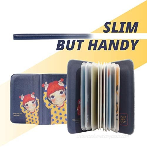 YOUKSHIMWON Credit Card Holder for Women – 22 Slots womens wallet – Multifunctional and Practical Design with Durable PVC – wallet for girls – Style Variations: Gaeddongi - kawaii wallet