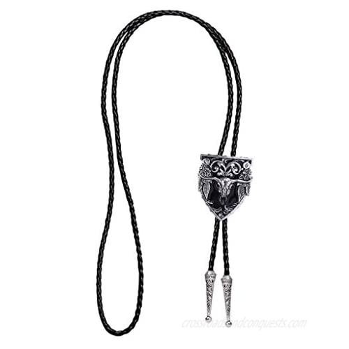 Bolo tie- Native American Western Cowboy Rodeo Longhorn bull Bolo ties for Men