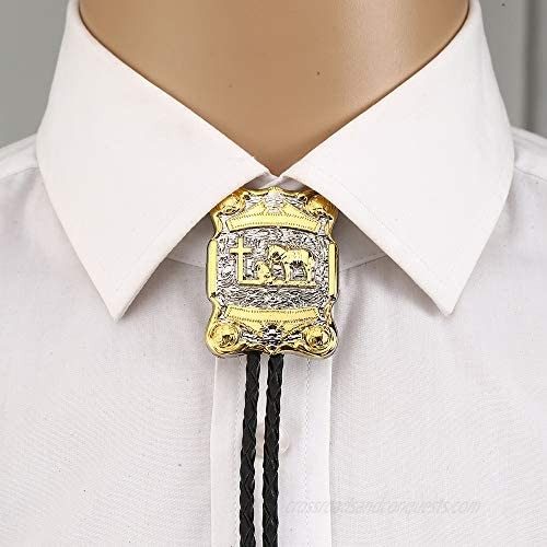 Fashion Cowboy Western Tie Bolo Tie for Men Horse Head Pendant Necklace …