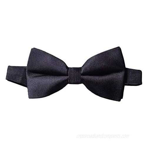 100% Silk Adjustable Handmade Pre-Tied Bow Ties for Men Groomsmen Wedding Tuxedo