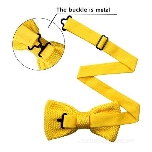 Alizeal Men's Knitted Bow Tie Knitting Casual Tuxedo Bowties