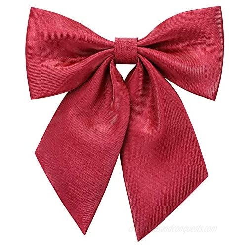 AUSKY Ladies Bow ties  Adjustable Pre-tied Shirt Neck tie for Women Girls