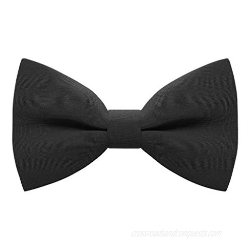 Classic Pre-Tied Bow Tie Formal Solid Tuxedo for Adults & Children  by Bow Tie House