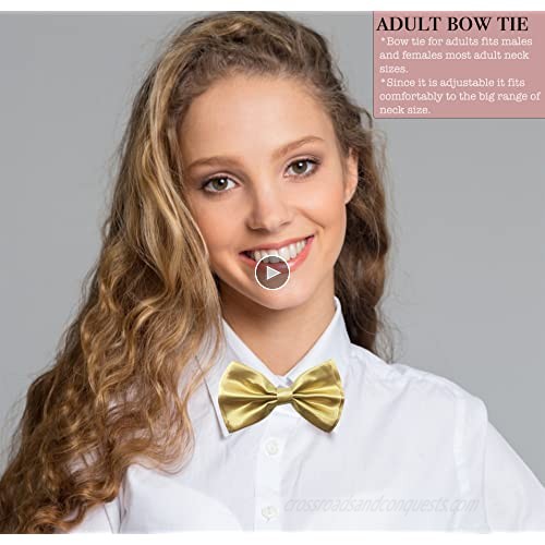 Consumable Depot Adult Bow Tie | Men's and Women's Adjustable Bow Tie | Accessories for Men and Women