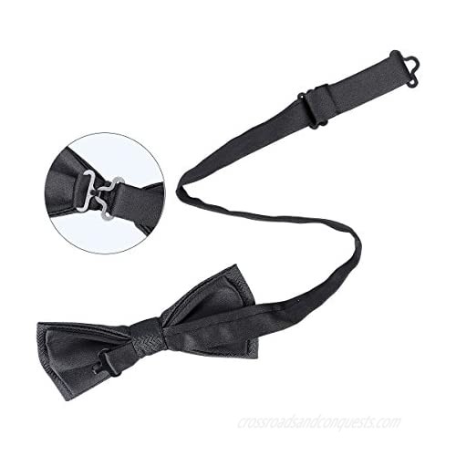 Elegant Pre-tied Bow ties Formal Tuxedo Bowtie Set with Adjustable Neck Band Gift Idea For Men And Boys(5/8/10Pcs)