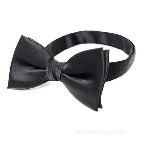 EXCY FORMAL COLLECTION Square Bow Tie Using 100% Silk Fabric
