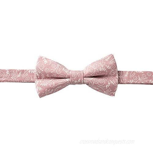 Jacob Alexander Men's Self Tie Freestyle Floral Bow Tie