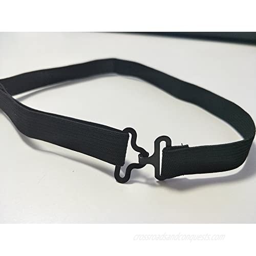 Luchuan Adjustable Black Bow Tie Straps for Adults