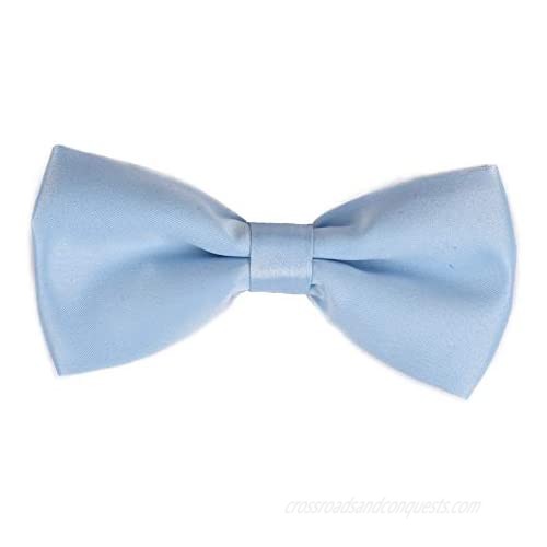 M AliMomo Classic Pre-tied Bow Ties for Men Formal Tuxedo Bow Ties Adjustable Length Solid Color