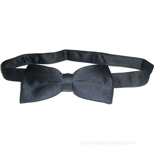 Mens Formal Black Bow-Tie for a Tuxedo