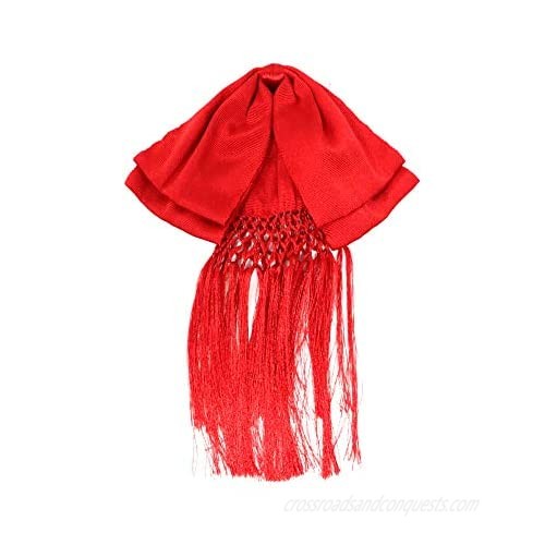 Mexican Charro Bow Tie Solid RED elastic band