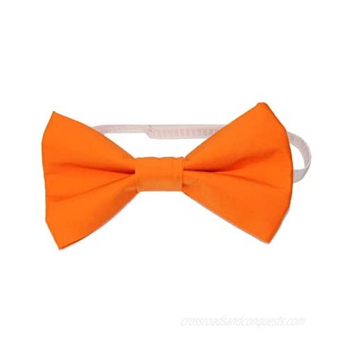 Orange Clown Size XXL Cotton Bow Tie - Oversized Huge Bowtie 8" x 5"