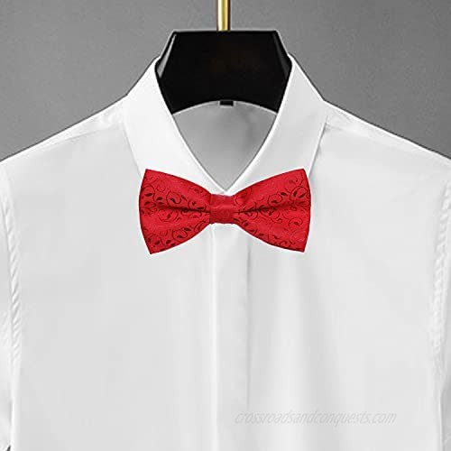Pylrus Men's Bow Ties Elegant Adjustable Pre-Tied Bowties Formal Tuxedo Classic Bowtie for Men Boys