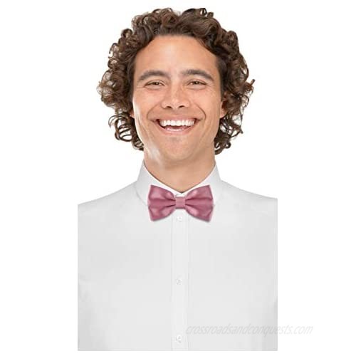 Satin Classic Pre-Tied Bow Tie Formal Solid Tuxedo for Adults & Children by Bow Tie House
