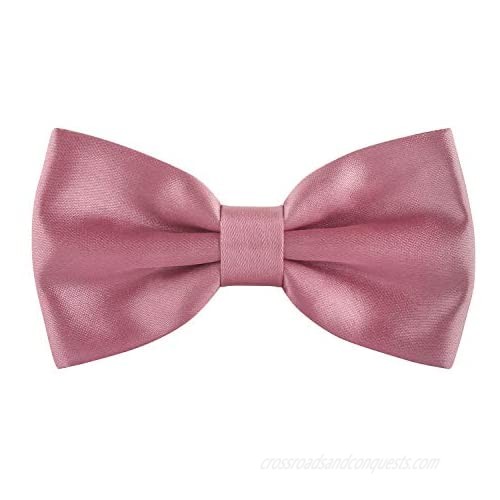 Satin Classic Pre-Tied Bow Tie Formal Solid Tuxedo for Adults & Children  by Bow Tie House