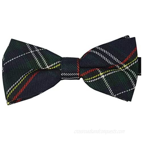 Ukerdo Mens Plaid Tuxedo Bow Ties Adjustable Pre-Tied Bowtie Collection Wedding Anniversary Birthday Gift 5 Packs