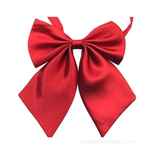 Women's Solid Color Bow Tie School Student Sailor Suit Bowknot Adjustable Ribbon