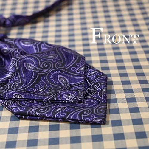 Men'S Cravat Tie Flower Big-Tall Pretied Cravat Necktie Purple Sports Coats Wedding-Party-Members ERB1B08C Epoint Indigo Black Woven Silk
