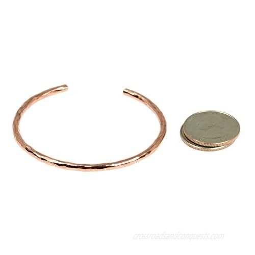 3mm Hammered Copper Cuff Bracelet By John S Brana Handmade Jewelry 100% Solid Uncoated Copper