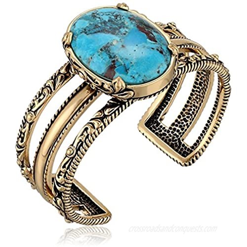 Barse Jubilee Turquoise and Copper Cuff Bracelet